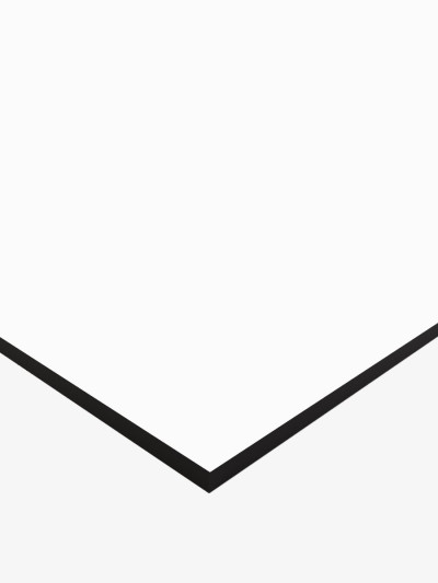 Компакт плита HPL Termopal White Белый 1530х3660х12мм - черное ядро Termopal - 1 2