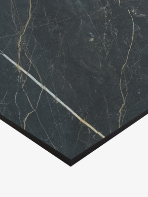 Компакт плита HPL LuxeForm L155 Мрамор Ричмонд - черное ядро LuxeForm - 2