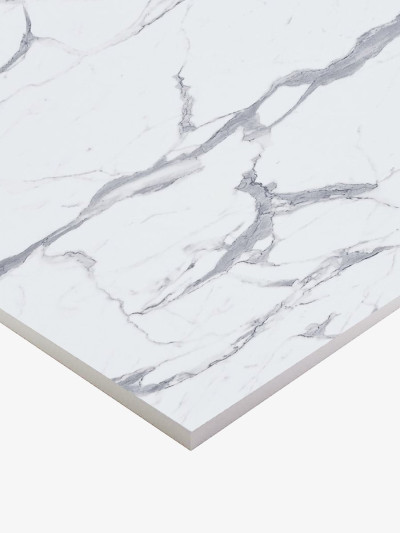 Компакт плита HPL LuxeForm L640 Мрамор парской - белое ядро LuxeForm - 1 2