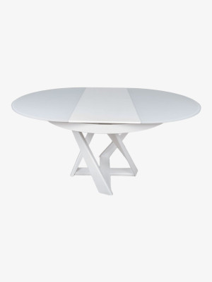 Стол обеденный EDINBURH Белый 110/155х110х75 см Niсolas Nicolas - 2