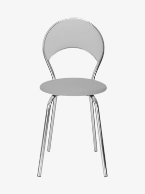 Стілець металевий Marino Plus Chrome V-28 Світло-сірий MebTech - 2