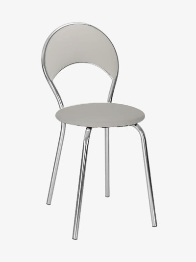 Стілець металевий Marino Plus Chrome V-28 Світло-сірий MebTech - 1