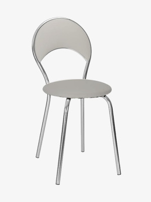 Стілець металевий Marino Plus Chrome V-28 Світло-сірий MebTech - 1