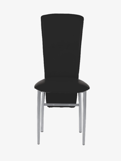 Стул AMELY CHROME V-4 черный  - 1 2