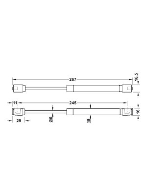 Пневмоограничитель 150N  - 2