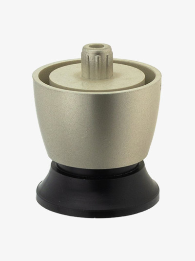 Ніжка меблева H44 конусна з регулюванням Сатин  - 1