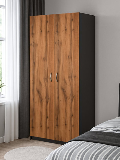 Шкаф пенал Графит 800х380х2000 MebTech - 1 2