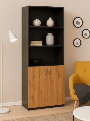 Шафа сервант Графіт 800х380х2000 MebTech - 4