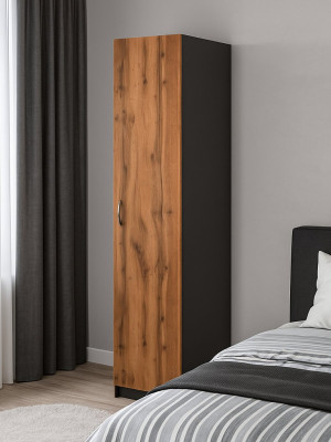 Шкаф пенал Графит 400х560х1900 MebTech - 2