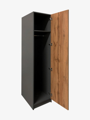 Шафа пенал Графіт 400х560х1900 MebTech - 4