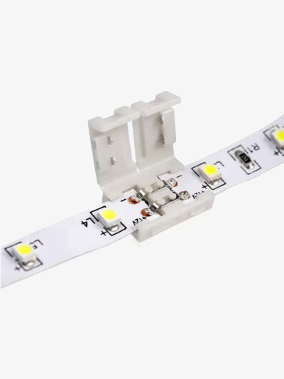 Коннектор для светодиодных лент 8 мм SC-01-SS-8-2 (лента-лента)  - 1 2