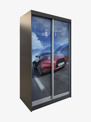 Шафа-купе 2-дверна Автомобіль 1110х620х2070 фотодрук MebTech - 4