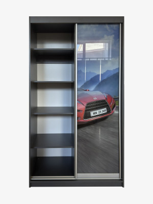 Шафа-купе 2-дверна Автомобіль 1110х620х2070 фотодрук MebTech - 2