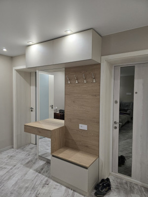 Зеркальный шкаф гармошка со скрытыми коммуникациями  - 6