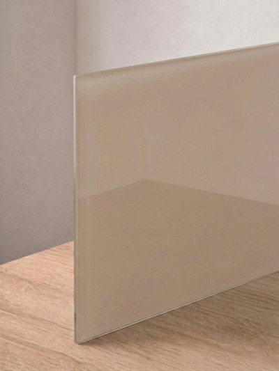 Скло фасадне світло Коричневий RAL 1236 Lacobel 4 мм (кв.м.)  - 2