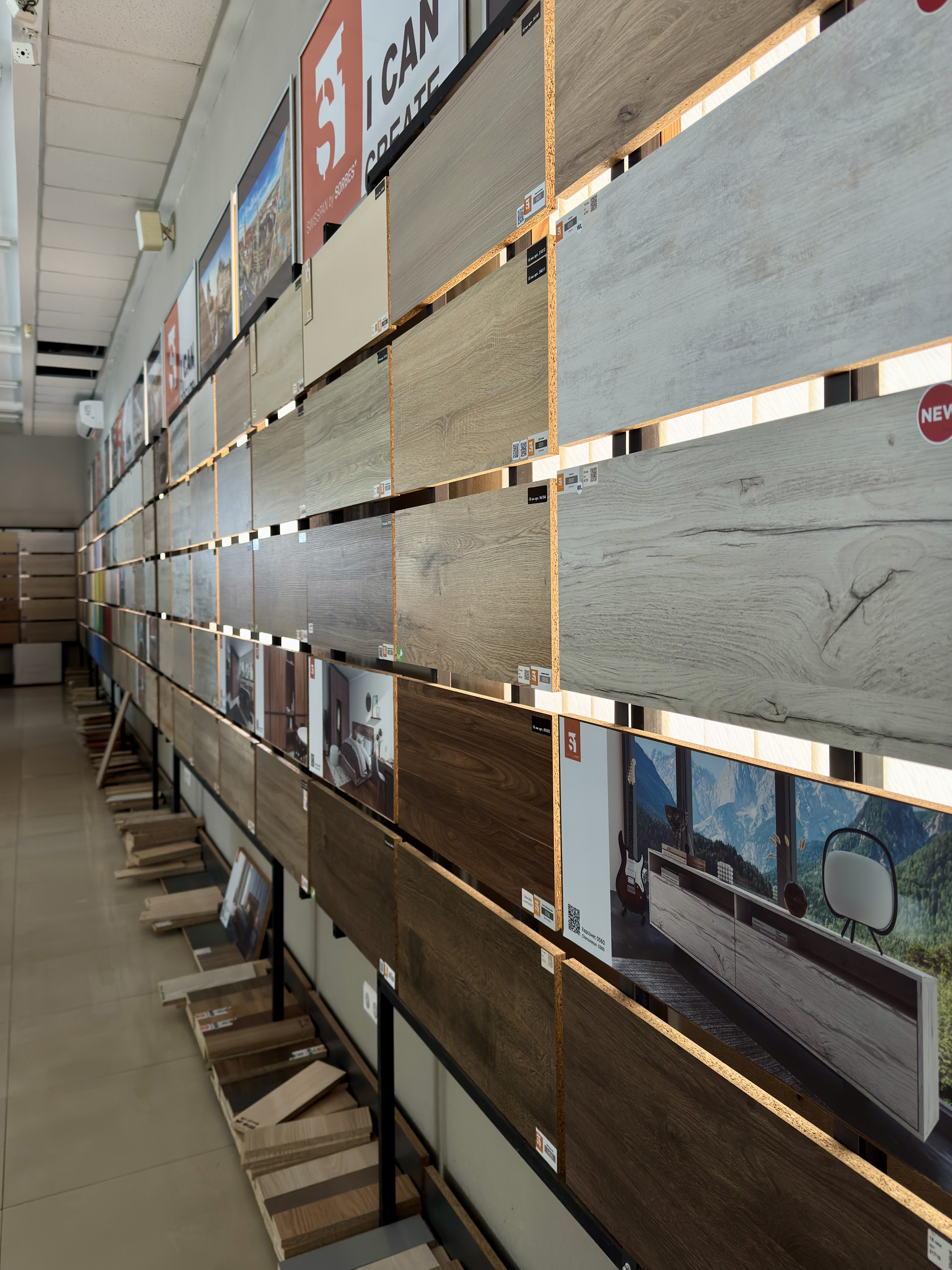 Стенд з плитними матеріалами Свісспан - 2 поверх